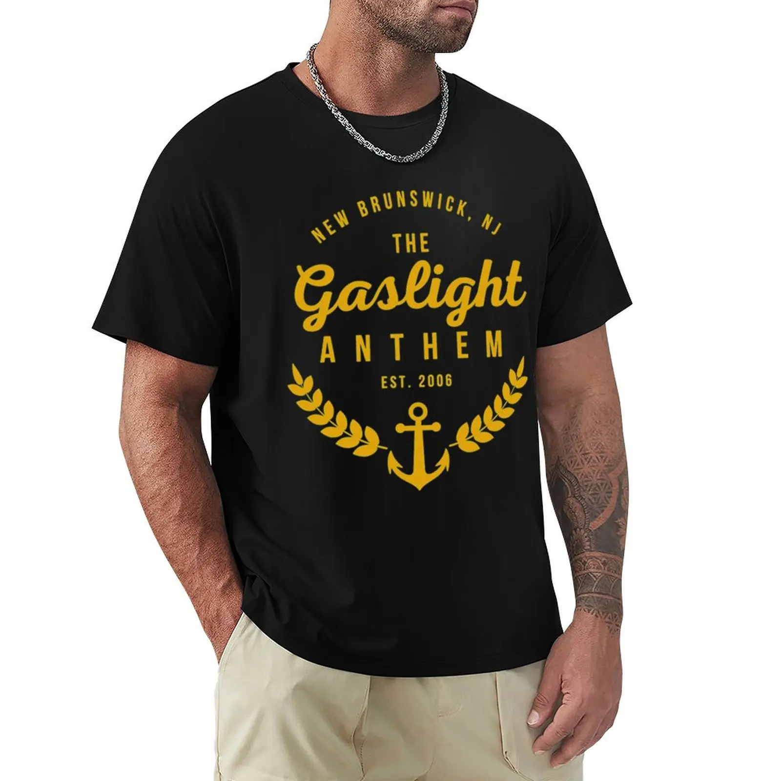 Gaslight Anthem Est. 2006 T-Shirt Large Size Loose Casual Tee
