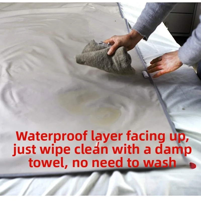 Oversize Waterproof Urine Resistant Bed Pad All Season Washable Oil Proof Stain Resistant Leather Surface Anti Leak Clean Elder