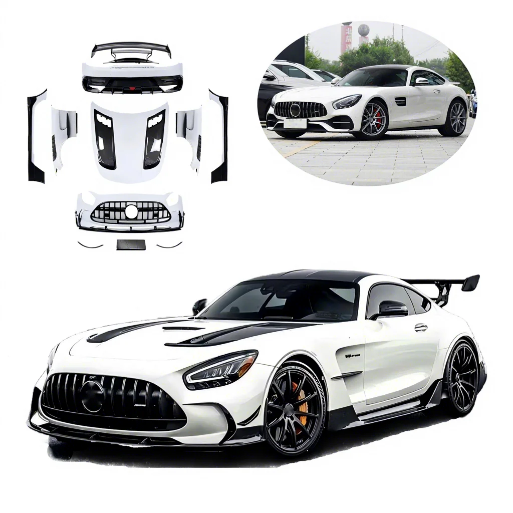 Bodykit for  AM-G GT-class C190 2014-2024 to AM-G GT Black Series Kit Top Quality Carbon Fiber Frp Material Bumper Hood
