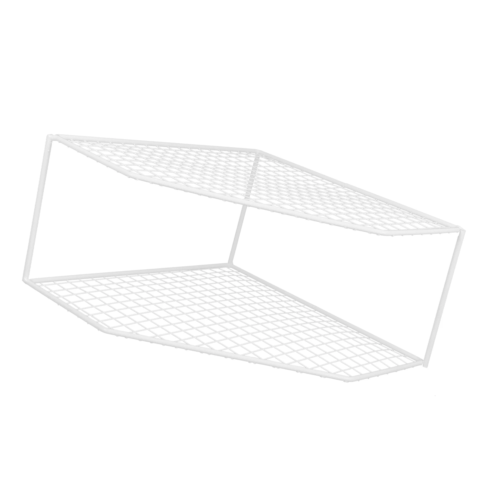 

Kitchen Pot Rack Two-Layer Pan Organizer Light Storage Rack For Pots Pans Steamers Multipurpose Corner Shelf Unit