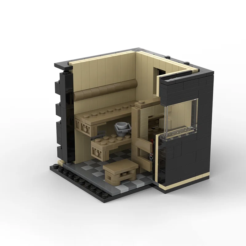 Modular City Building Model Moc Building Blocks Small Sauna in Finland Model Technology Modular Gift Construstion Assembly Toys
