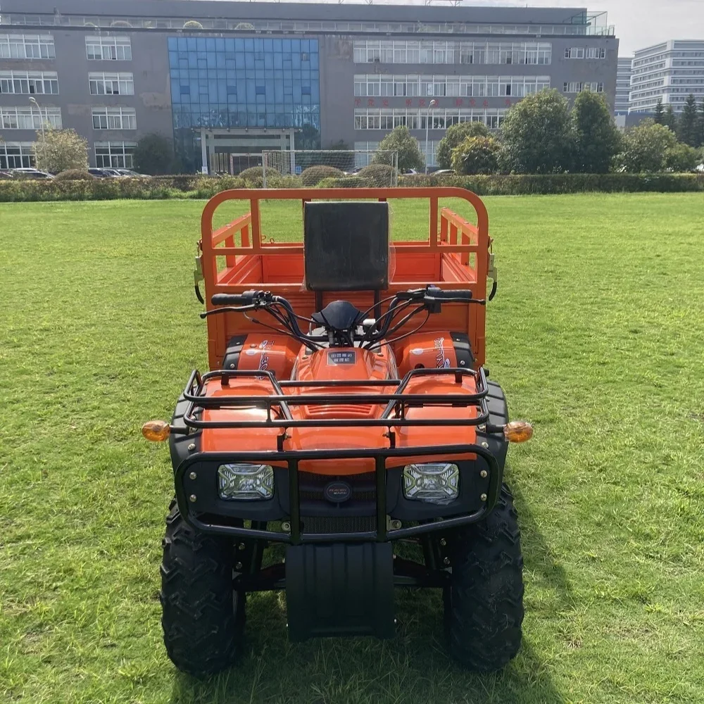 300CC boerderij ATV met aanhangwagen 4WD waterkoeling 4-wielers quad met lade