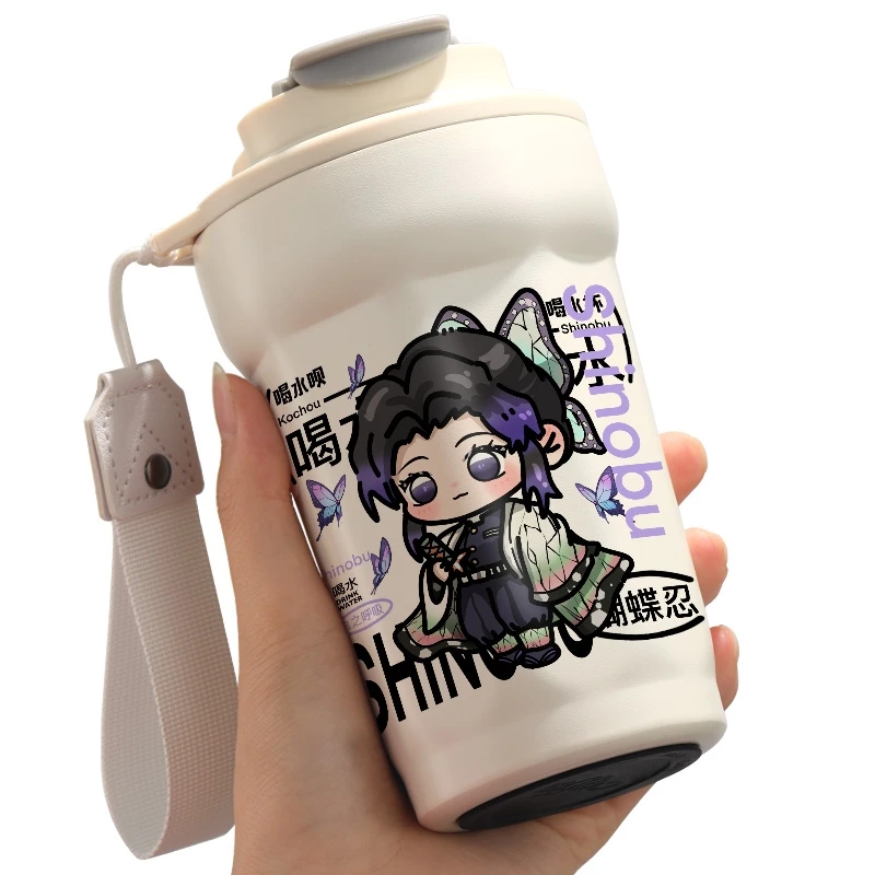 

Anime Demon Slayer Kochou Shinobu Cosplay High Appearance Level Drinking Glass Insulated Coffee Cup Delicacy Cartoon Ambitus