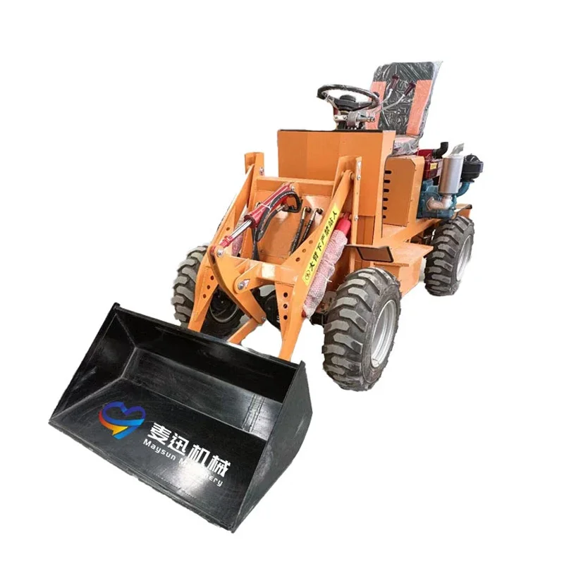 Factory Direct Sales Low Noise Mini Telescopic Wheel Small Loading Machines Front Shovel Loader