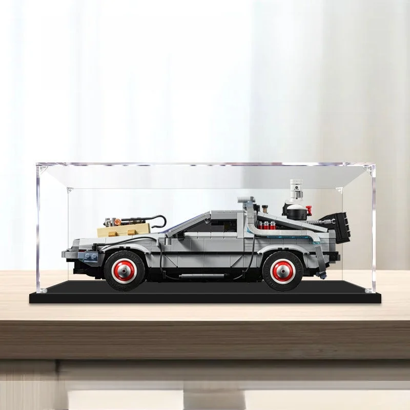 Applicable to the Lego 10300 Back to the Future Series Time Machine Car Acrylic Display Box(Excluding Lego sets)