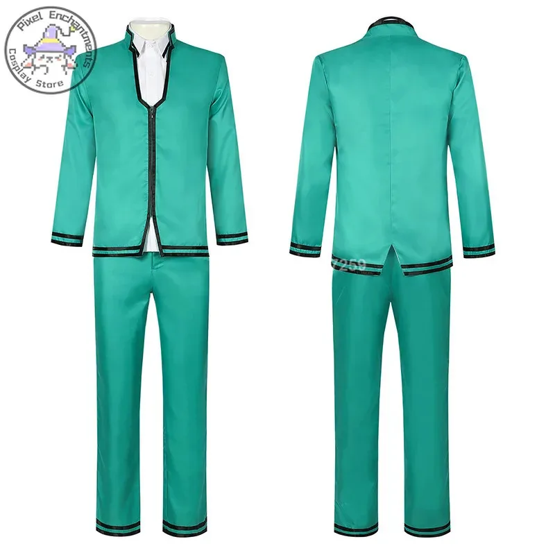 CyManga A Vida Desastrosa de Saiki K. Anime Cosplay Saiki Kusuo Traje Teruhashi Kokomi Uniforme Escolar para Homens Mulheres Papel Pla