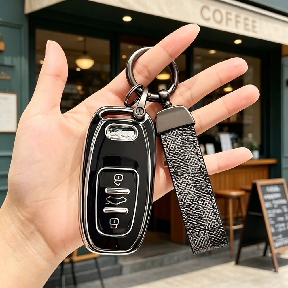 

TPU Key Shell Protection for Audi A1 A3 A4 A5 A6 A7 A8 Quattro Q3 Q5 Q7 S4 S5 S6 S7 S8 R8 TT Car Key Case Cover Accessories