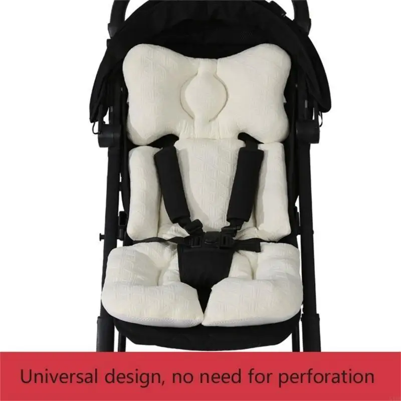 54DF كرسي سيارة للأطفال الرضع إدراج مريح عربات الأطفال وسادة الصغار عربة بطانة إدراج لعربات الأطفال تحمل سلة