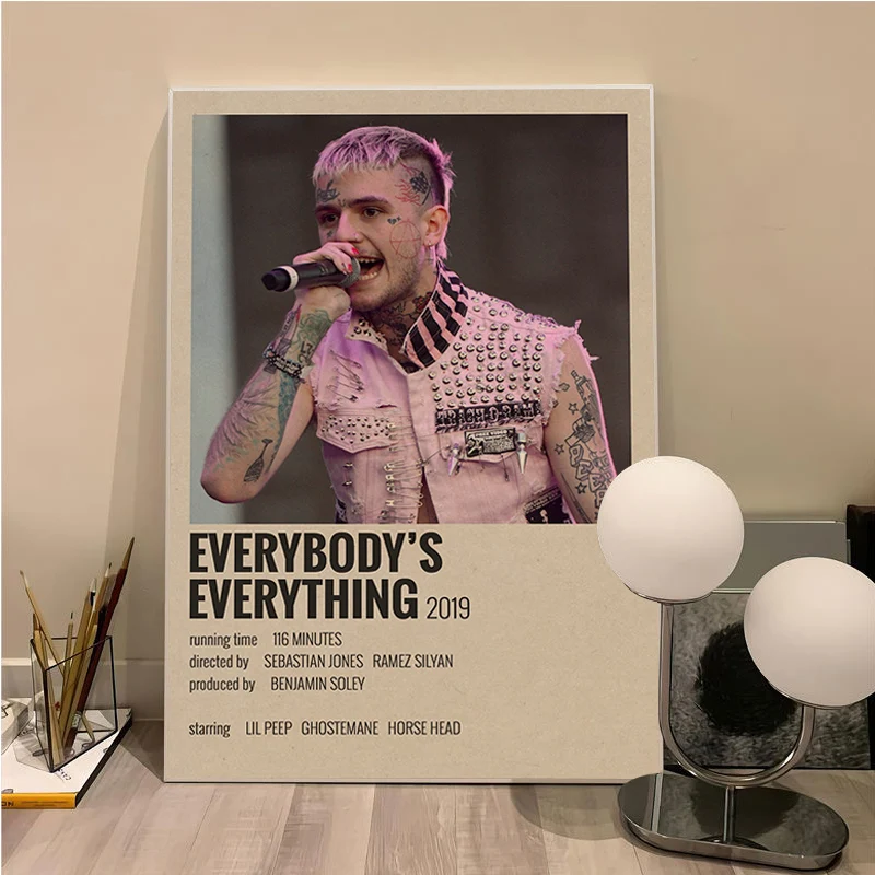 Lil Peep Hip Hop Classic Movie Poster Vintage Room Home Bar Cafe Decor Room Wall Decor