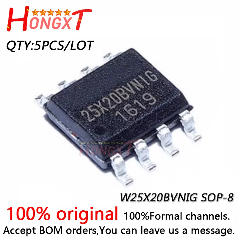 5PCS 100% New 25X20BVNIG W25X20BVNIG SOP-8.Chipset