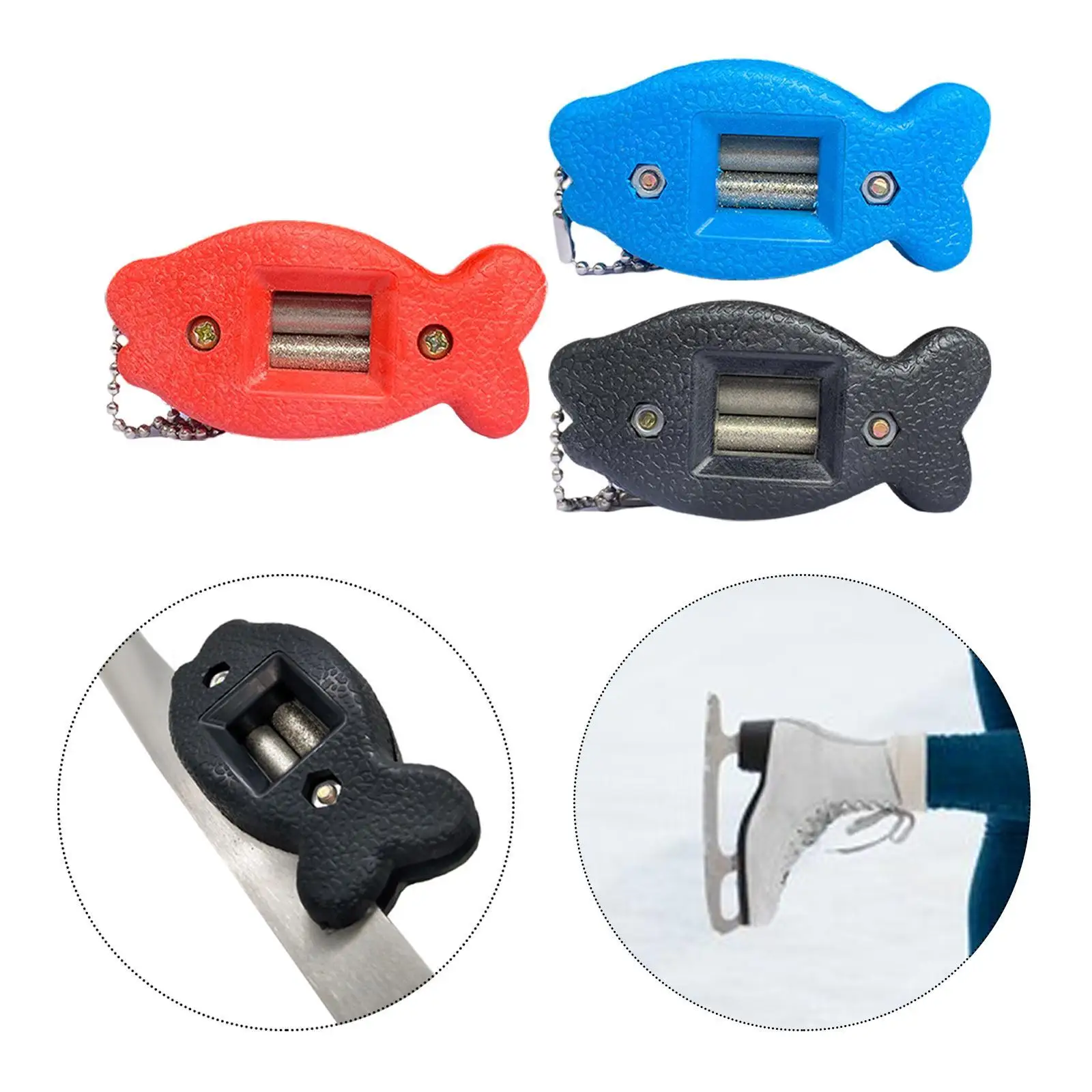 

Ice Skate Sharpener Double Core Ice Blade Maintenance Tool Repair Tool Ice Skating Edge Blade Sharpener Grinder Accessories