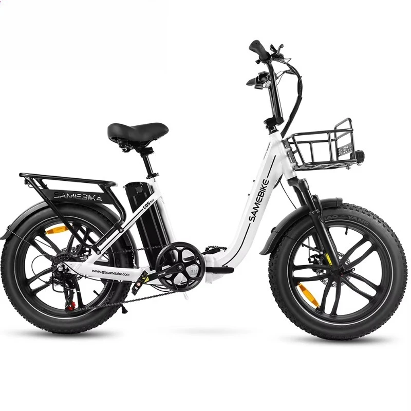 20-Inch Aluminum Alloy Front Basket Fashionable Design Boys Girls Door-to-Door  Electric Folding Mountain Bike