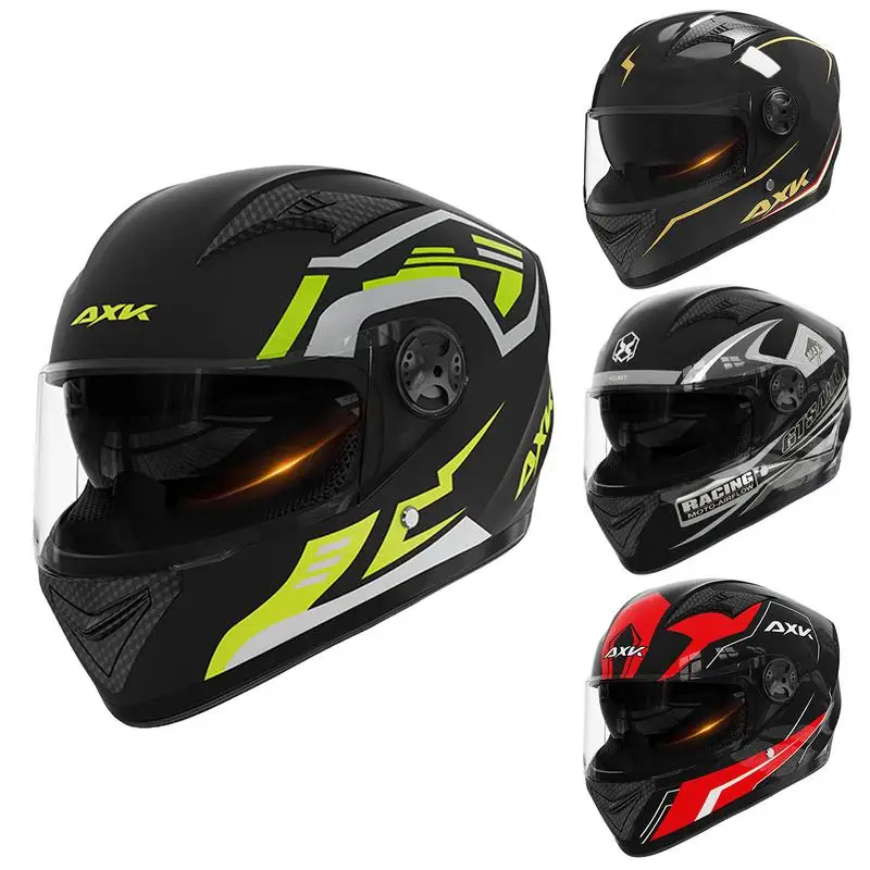 

Dual Visor Motorcycle Headgear Full Face Street Bike Headgear With Dual Visor Cycling Hat For Adults Men And Women For