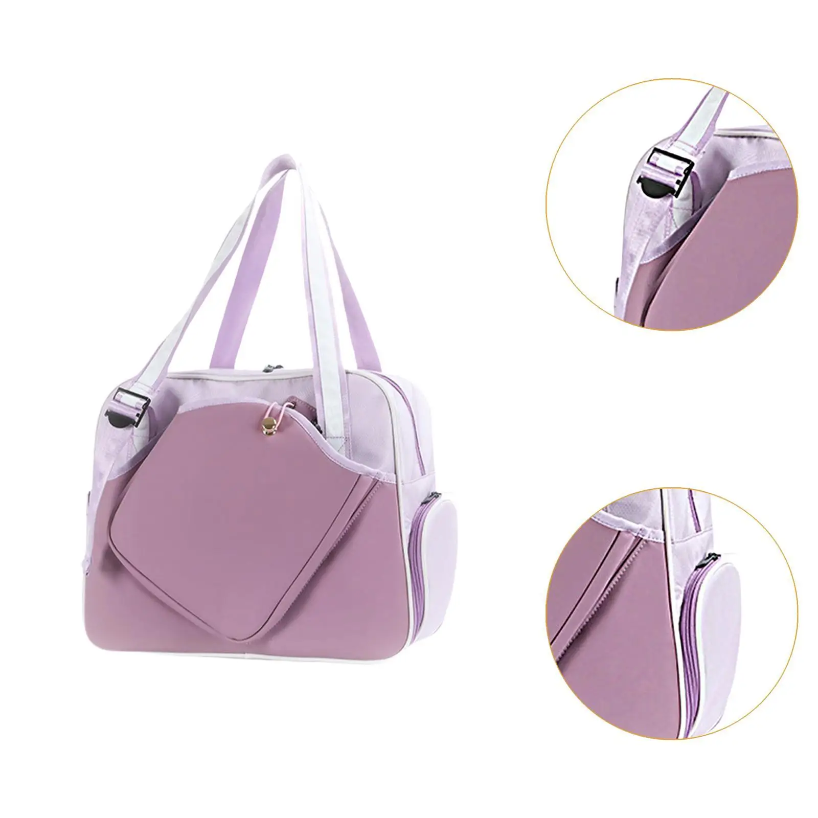 Outdoor Pickleball Racquet Handbag Durable Polyester Large Capacity Sports Bag for Fitness and Travel