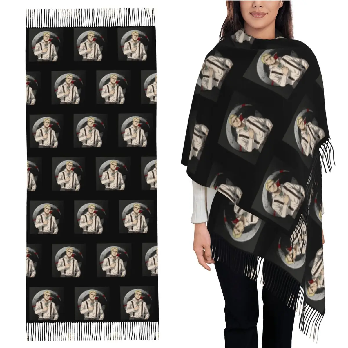 

Mappa - Reiner Braun Шарф Шарфы с кисточками для женщин Мягкие теплые шали и накидки Длинная осенне-зимняя шаль