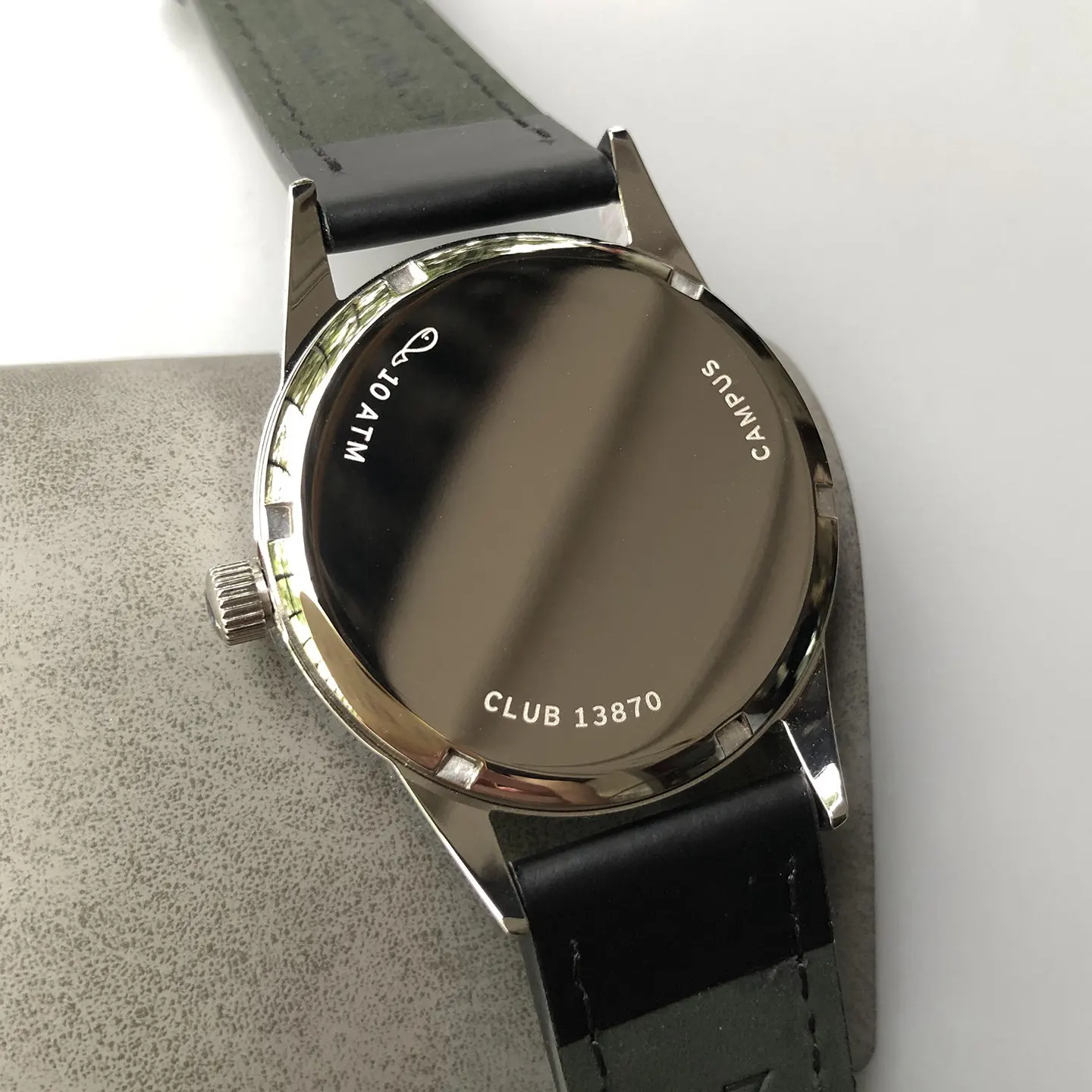 38.5mm high-end men's automatic mechanical watch, equipped with the Seagull ST17 movement, waterproof and luminescent view 6