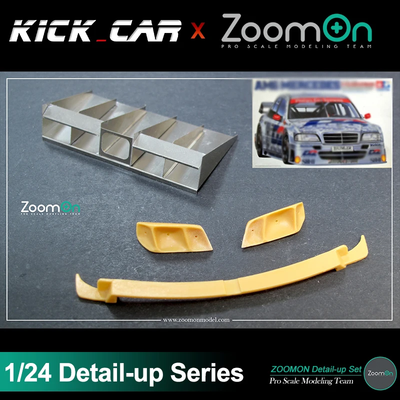 ZoomOn Z120 C-Class DTM D2 Part Set Detail-up Modified Parts For Assembled Model