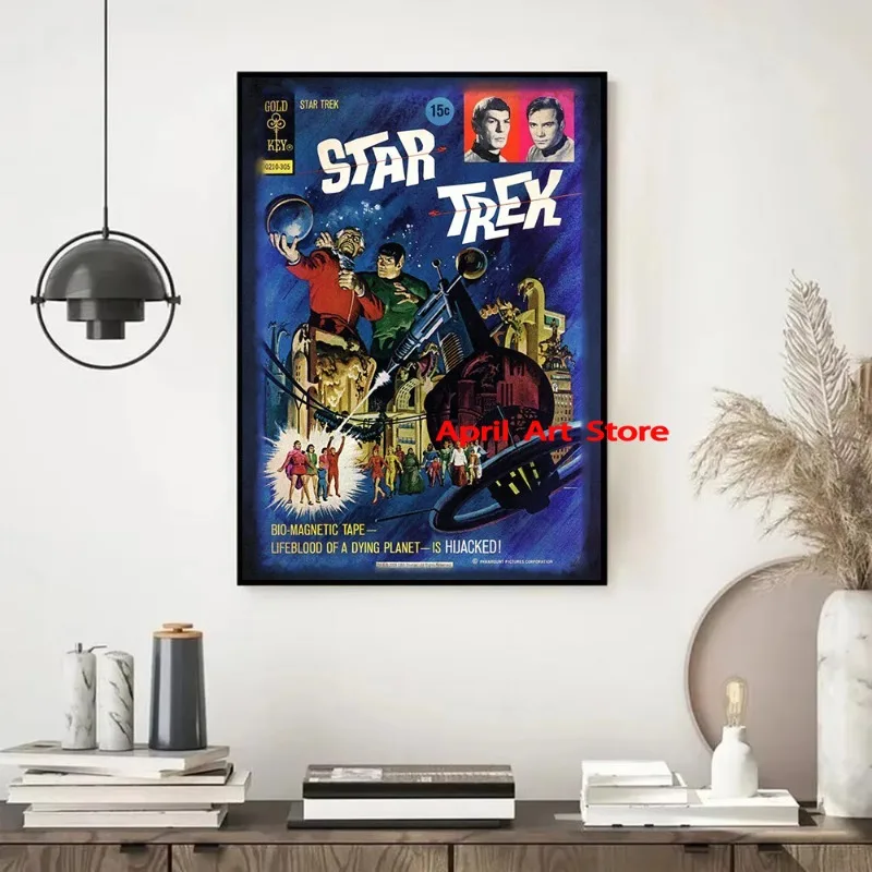 S-Star T-Trek Vintage Comics Posters and Prints Canvas Painting Retro Wall Art Pictures for Living Room Home Decor Cuadros