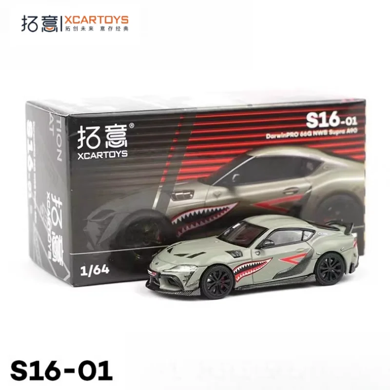 

XCARTOYS POPRACE 1/64 NWB Supra S16-01 alloy car model, children's collection of decorative toys, holiday gifts for children.