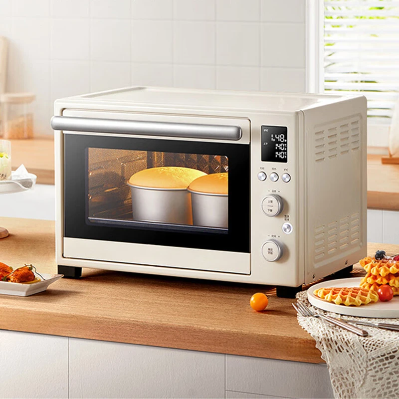 Oven 35L Household Multifunctional Electric Oven, Double Layer Glass Door, Enamel Inner Liner, Precise Temperature Control