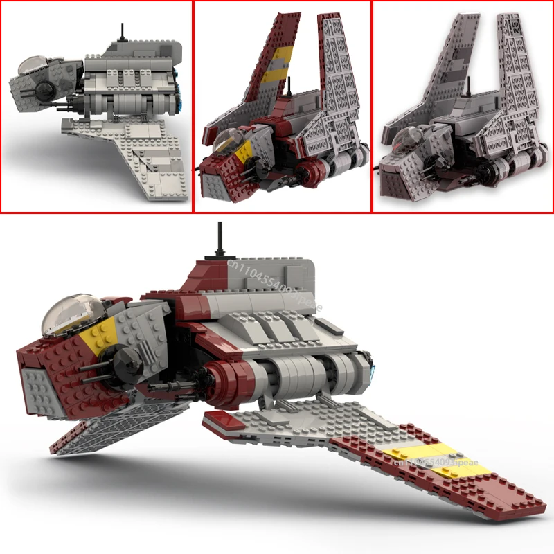 

НОВЫЙ Nu Class Attack Shuttle Rho Class Transport Shuttle Строительные блоки DIY 8019 Космический корабль Боевая Республика Кирпичи Игрушка Детский подарок