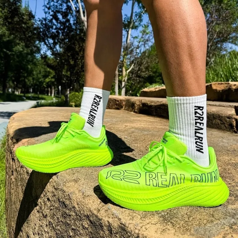 Professional Running Shoes Mens Breathable Walking Sneakers Men Anti-Slip Outdoor Sports Shoe Carbon Plate Athletic Running Shoe
