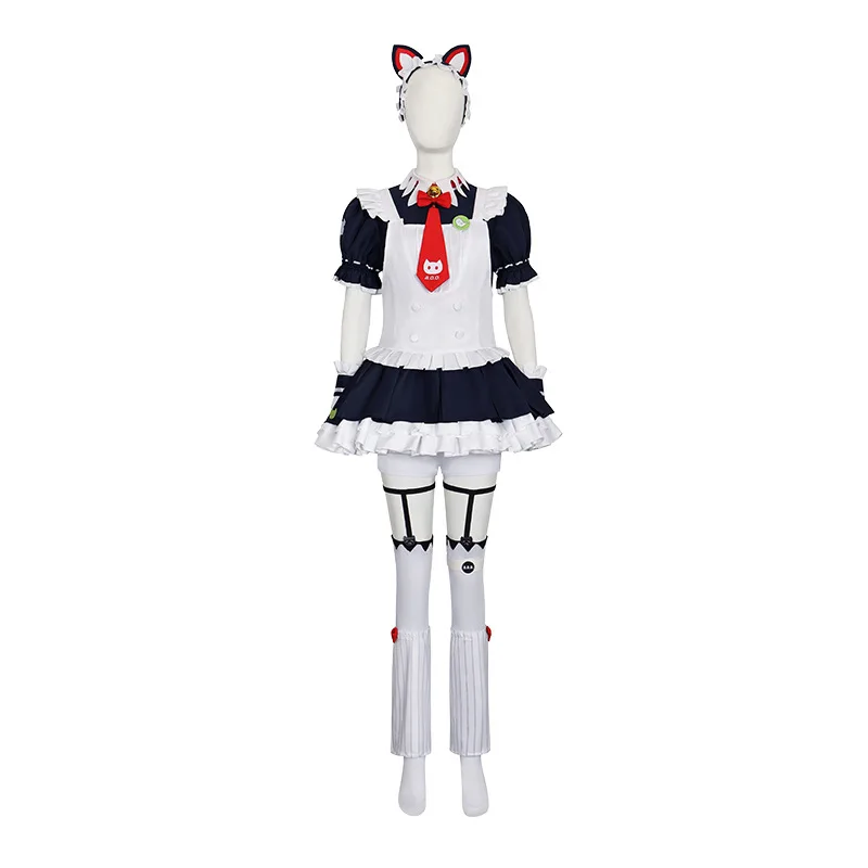 ZZZ Sunna Cosplay Costume Halloween Christmas Game Zenless Zone Zero Women new cute Lolita dress prop bag wig Sunna uniform view 5