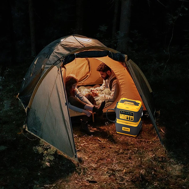 Lipower 3KW AC Fast Charging Solar Generator Bidirectional Inverter 2880wh Outdoor Power Station For RV Trip