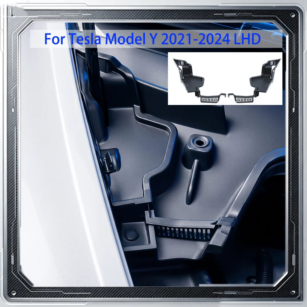 For Tesla Model Y 2021‑2024 LHD Front Trunk Drain Groove Protective Net Cover Water Guide Debris Leak Filter Car Accessories