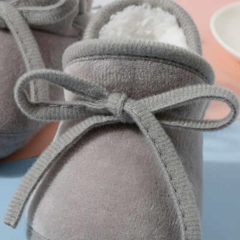 Winter Warm Newborn Booties Baby Socks Shoes Girl Cute Toddler Prewalkers Soft Anti-slip Infant Newborn Crib Crawl Boys Shoes