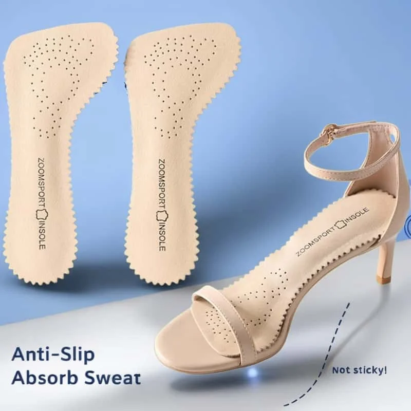 1 Paar Damen-Sandalen mit selbstklebenden Einlegesohlen, schweißabsorbierend und rutschfest, bequem für Damen, Vorfußpolster für High Heels, dünner Sommerstil