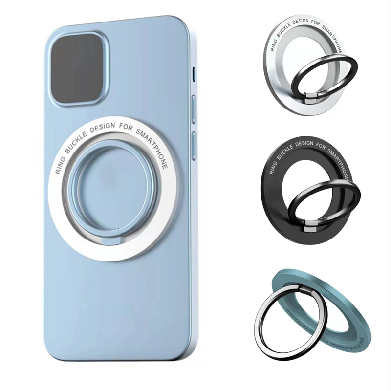 Disc Magnetic Ring Phone Holder for iPhone 12 13 14 All Magsafe Series Phones Ultra-thin Metal Magnetic Ring Buckle Phone Holder