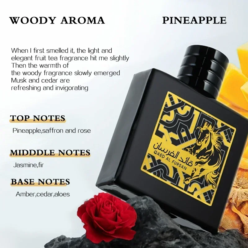 100ml Original Men's Perfume High QualityDubai Arabian Perfume Long Lasting Light Fragrance Arabian Water Cologne Pheromones