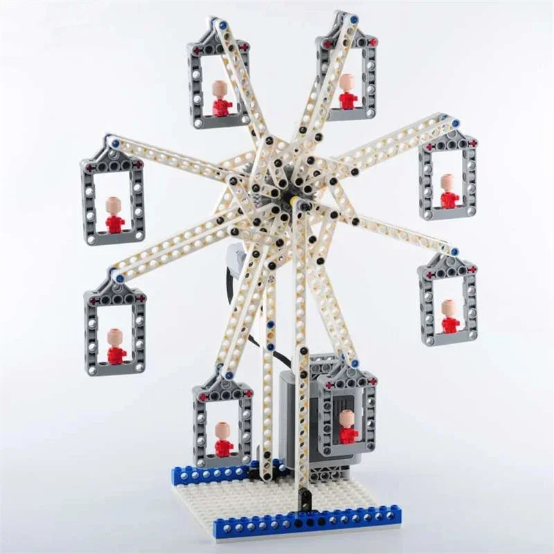 Nuevo Kit de ladrillos técnicos de noria eléctrica MOC, caja de batería AA, Motor 8881 M, funciones de potencia 8883, bloques de construcción DIY, regalos de juguete