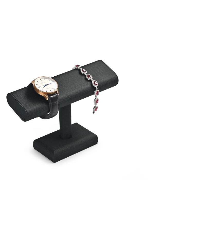Oirlv Uhrenständer Uhrenhalter Seitenlagerregal PU-Leder Uhrenständer Armband-Aufbewahrung Armbandhalter – Detail 2