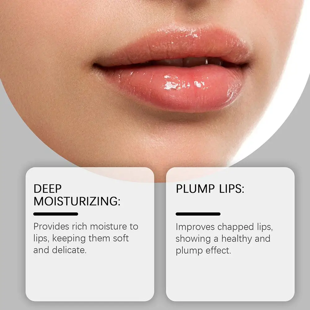حمض الهيالورونيك ترطيب أحمر الشفاه منعش ترطيب ومنع تكسير تمييع خطوط الشفاه العناية اليومية بلسم الشفاه #4