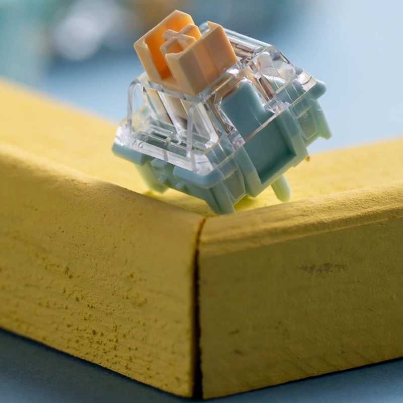 

HAIMU Sea Salt Silent Switch 5pin POM Silent Silicone Linear Switches Factory Lubrication Custom Mechanical Keyboard Accessories