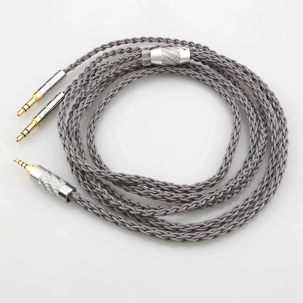 HIFI 8 Cores 4.4mm 4 pin Xlr 2.5mm Headphone Earphone Cable For 3.5 Hifiman Ananda sundara HE1000se HE6se he400 Z7M2