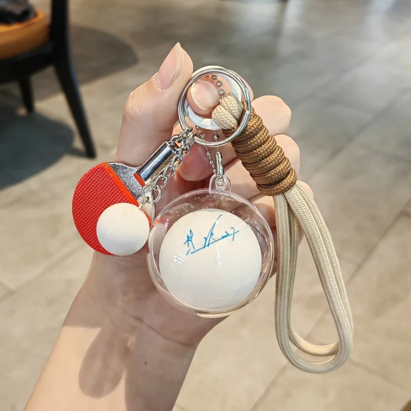 Ma Long Sun Yingsha Wang Chuqin Xu Xin Table Tennis Signature Keychain Small Pendant Accessories Ball Bag Backpack Accessories