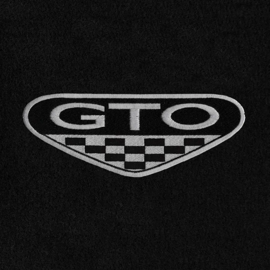 الحصير السجاد CustomFit قسط بطانات أرضية السيارة الفاخرة ل Pontiac GTO 20042006 الأسود 2 قطعة الحصير الأمامية لا مسند القدمين قطع Pe #2