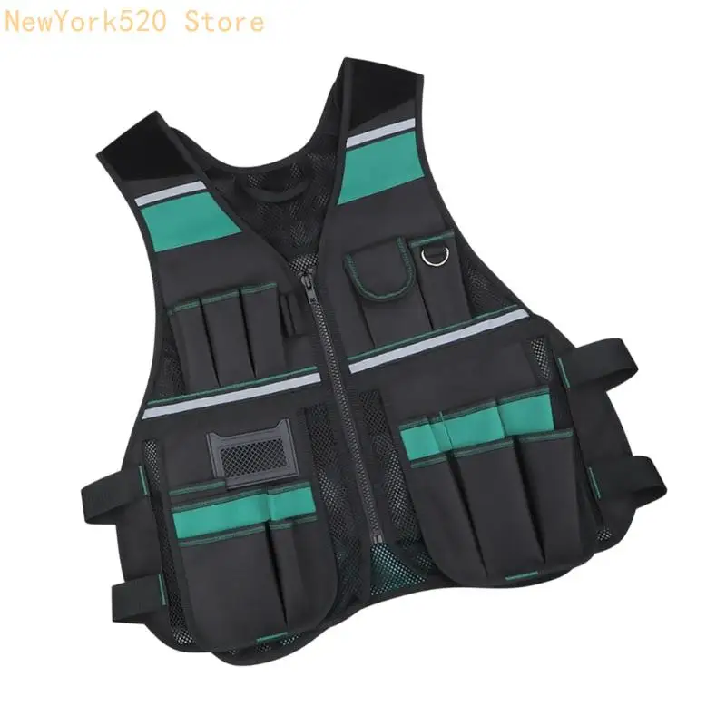 

N84C Electrician Workwear Tool Vest With Multiple Compartments For Efficient Work
