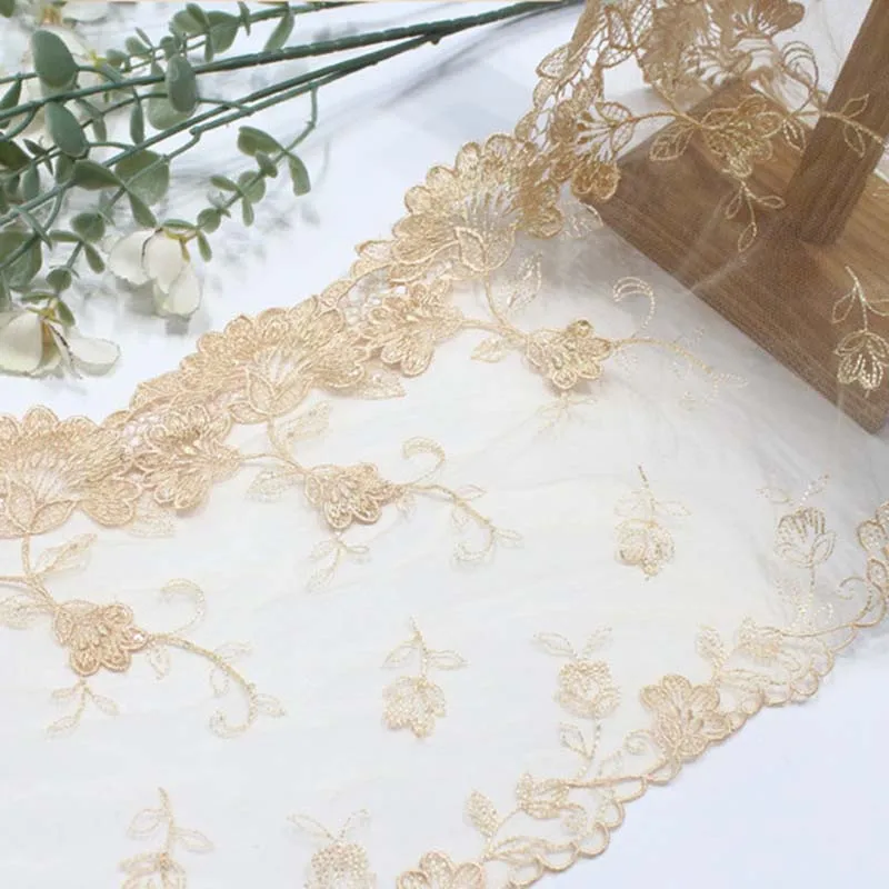 

31Yards Floral Water Soluble Edge Emboridery Lace Trim For Clothes Skirt Hem Underwear Sewing Craft DIY Apparel Fabrics Lace
