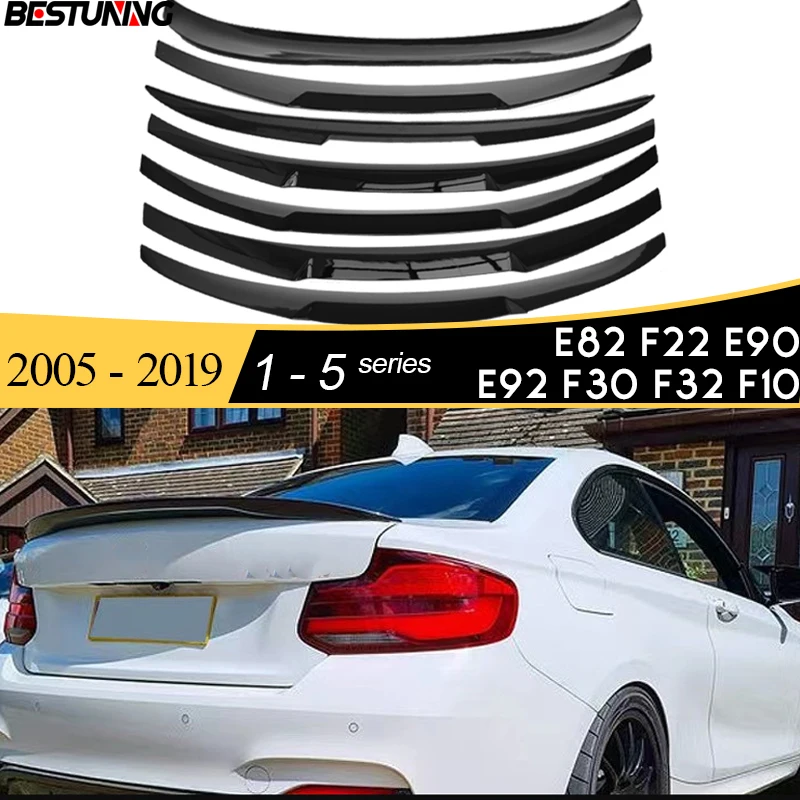 

High Gloss Finished Glaze Black Rear Deck Lid Spoiler Boot Wing M4 Design for 1 2 3 4 5 Series E82 1M F22 E90 E92 F30 F32 F10