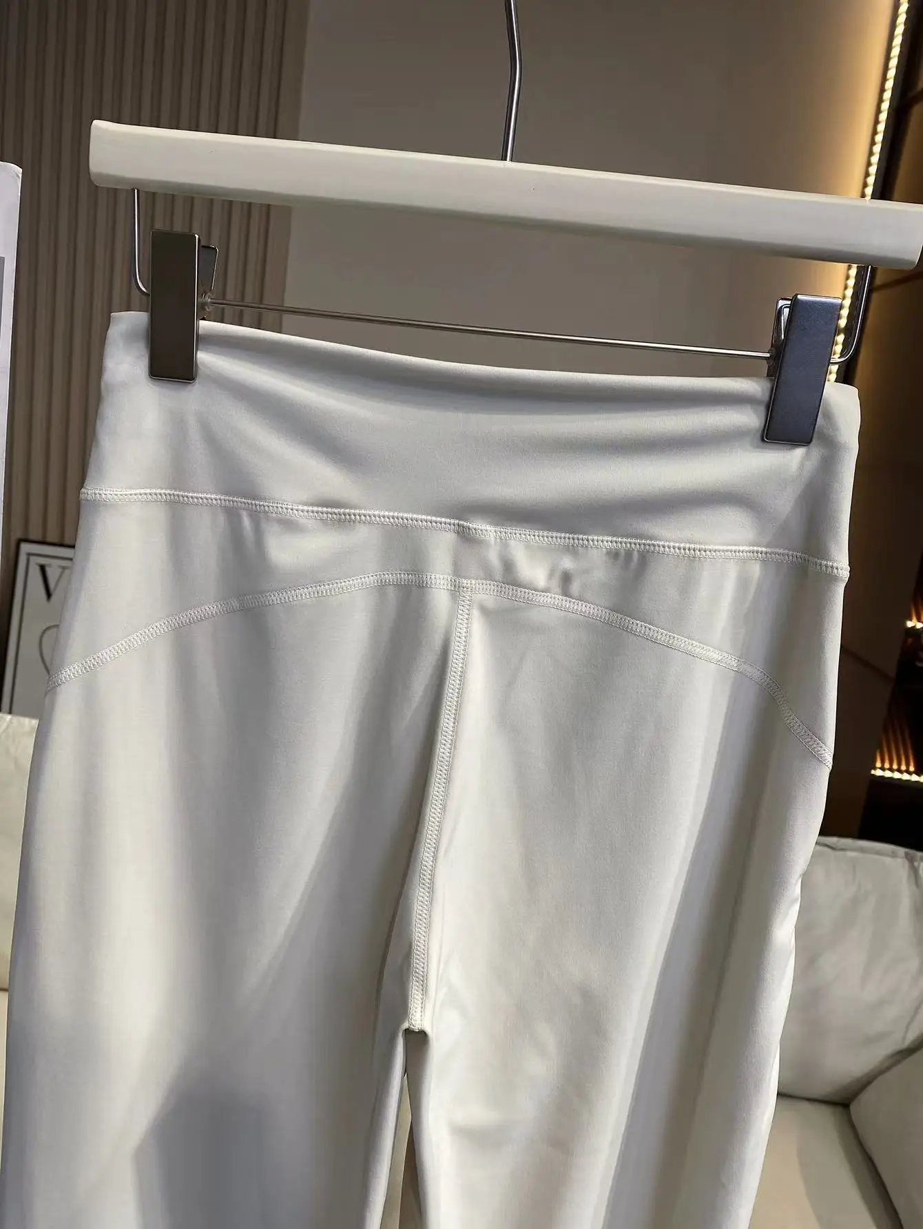Damen-Sporthose mit lockerer Passform und Taschen, gerade geschnittene, hochtaillierte Fitnesshose, Yoga-Hose, Pilates-Hose – Detail 21