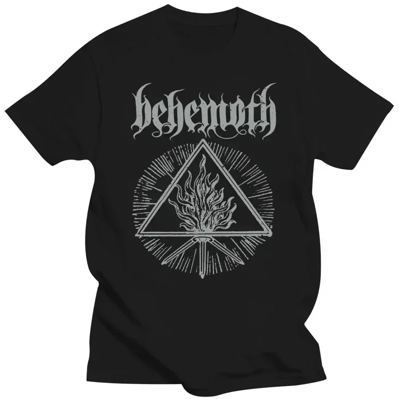 

Футболка Behemoth Furor Divinus для мужчин и женщин, новая хлопковая футболка, повседневная черная, белая летняя модная футболка с круглым вырезом, европейский размер