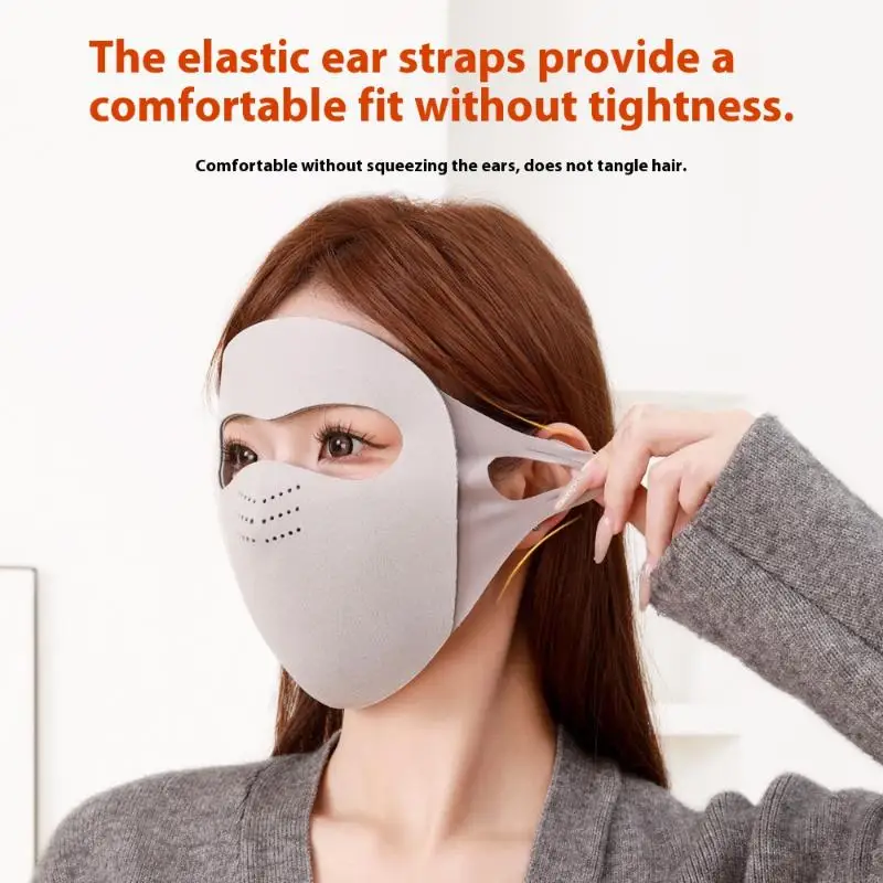 Maschera riscaldante invernale a pieno facciale Maschera lavabile Maschera antipolvere traspirante senza traccia Maschera da equitazione addensata Sci da equitazione all'aperto