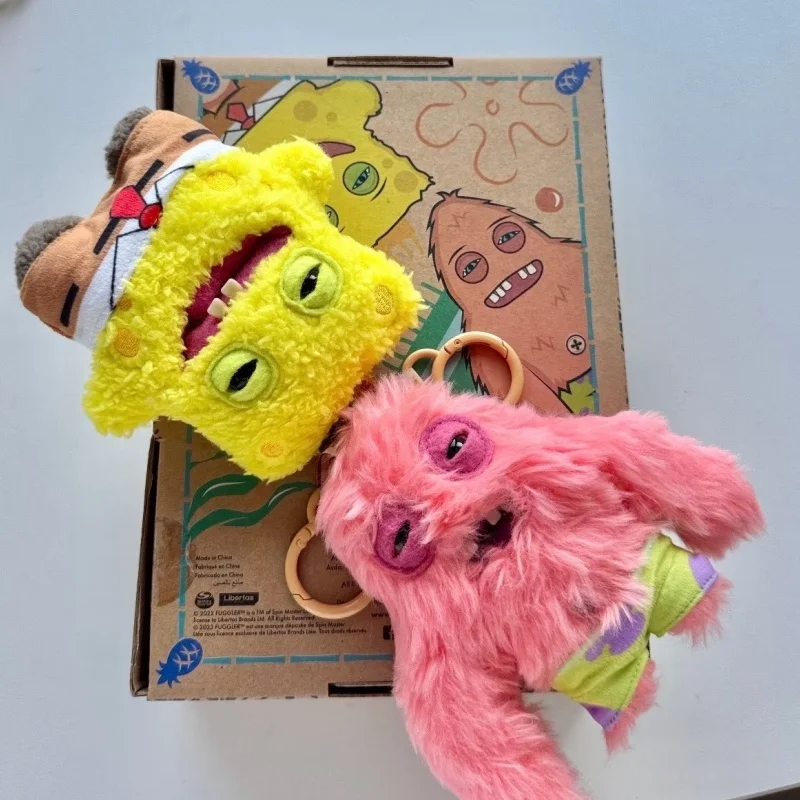 

Горячая распродажа: Оригинальный брелок-подвеска Fuggler x SpongeBob SquarePants – милые и забавные игрушки, украшение для ключей, подарки, праздничные игрушки
