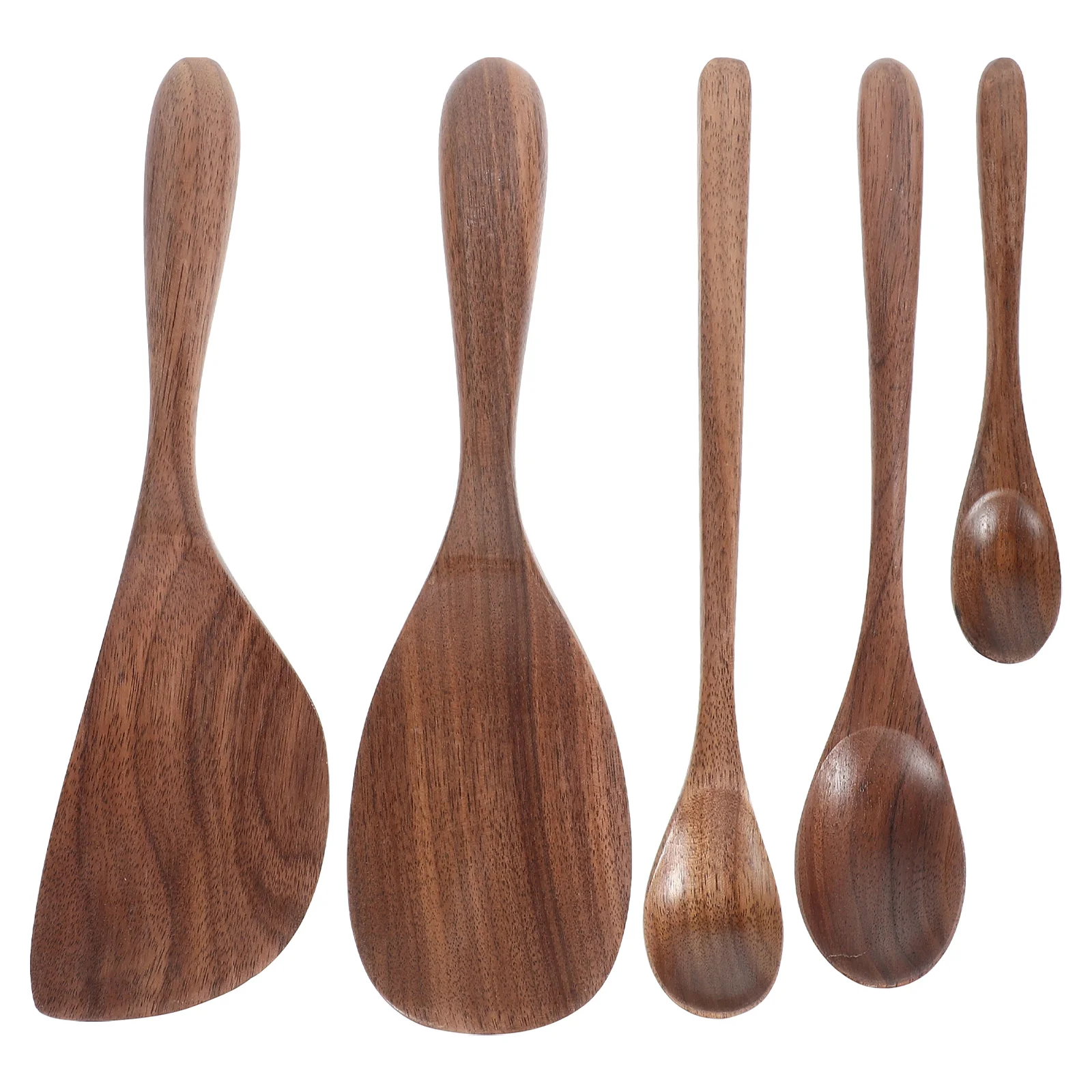 

Cutlery Set Wood Scoop Rice Ladle Flatware Honey Spoon Japanese Style Kitchen Utensil Serving Tool Elegant Natural