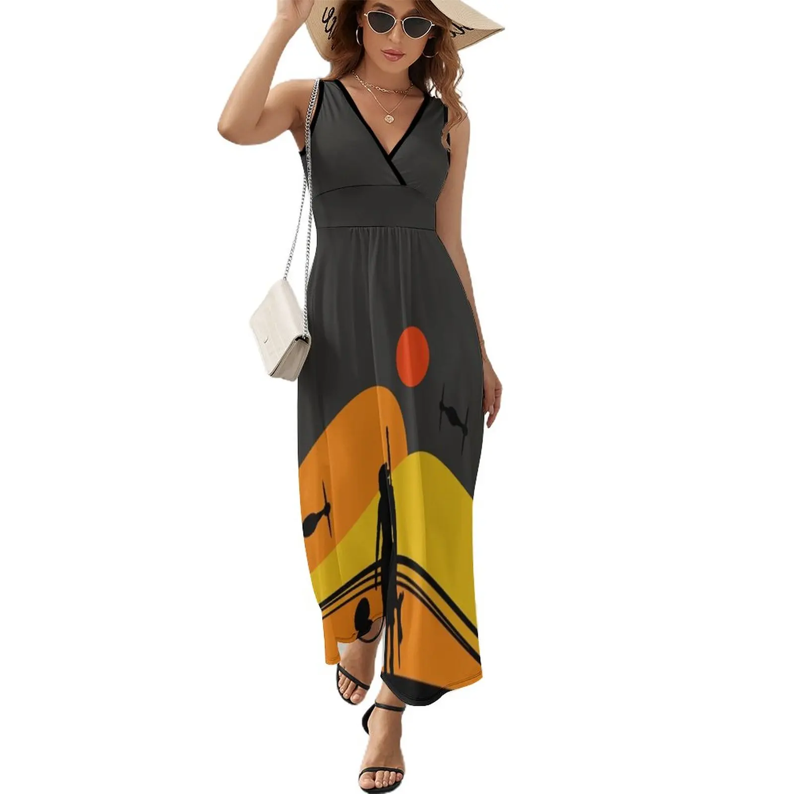 

Tatooine Colorful Sunset Sleeveless Dress Women dresses summer summer dress womens 2024