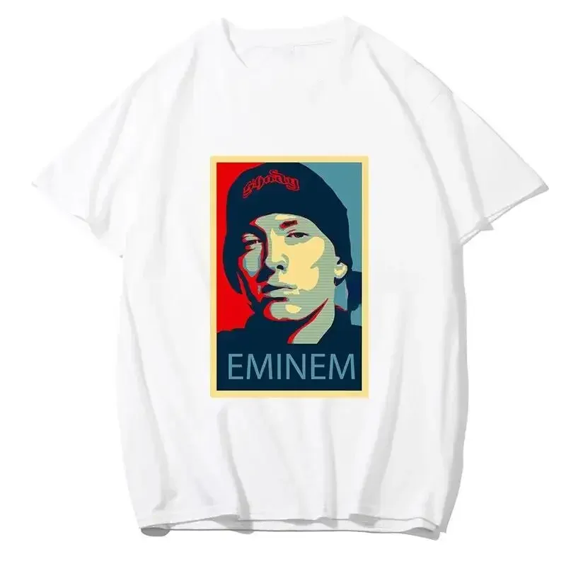Men T Shirt Women Tee Boys Girls Top Adults Children Parent Child Cotton kid Tshirts Rapper Eminem Graphic Print Vintage Casual